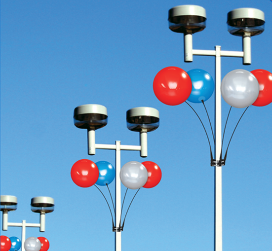 Non_Helium Balloon Light Pole